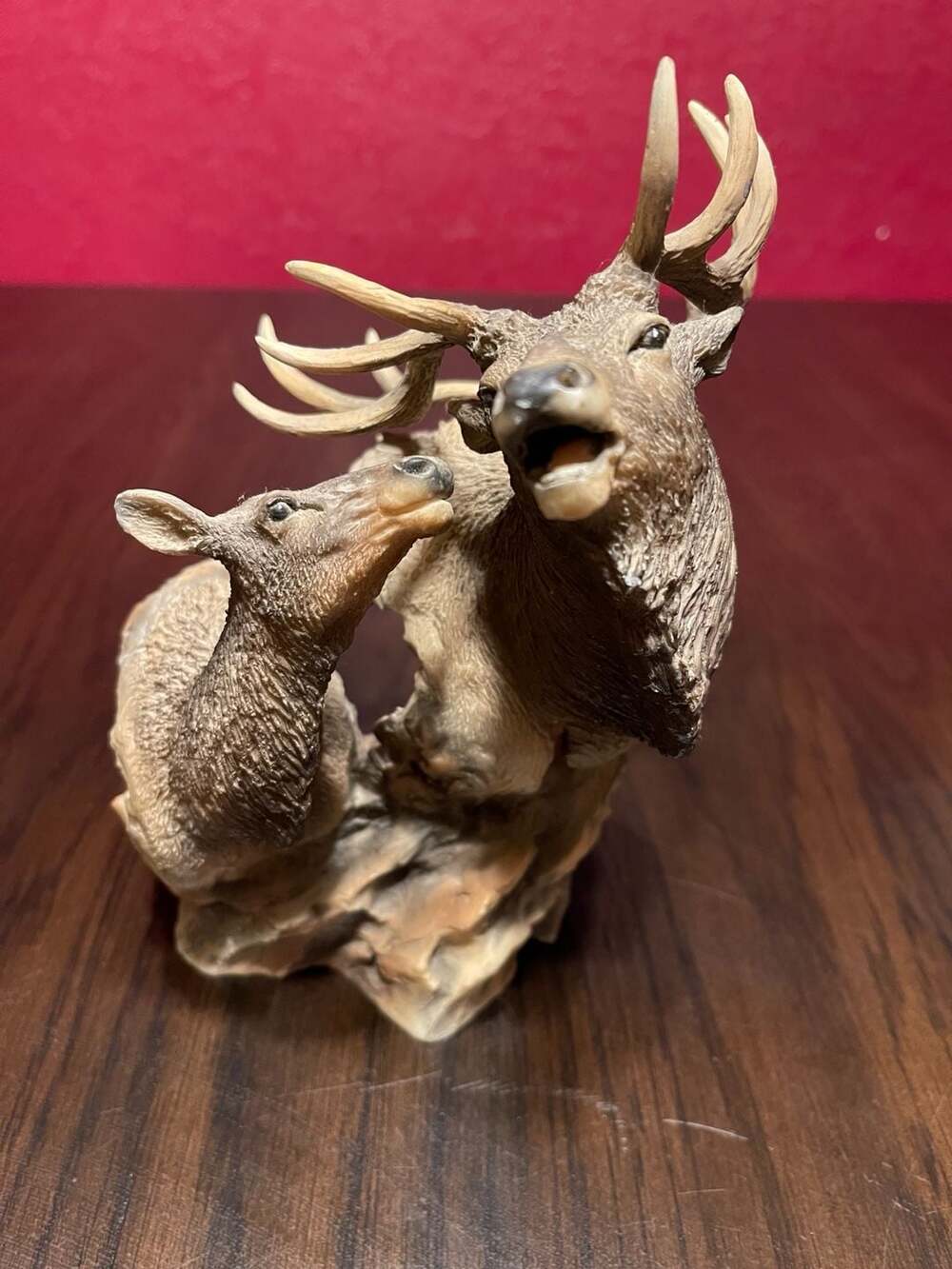 Mill Creek Studios Autumn Rituals Elk and Deer Figurine by Slockbower